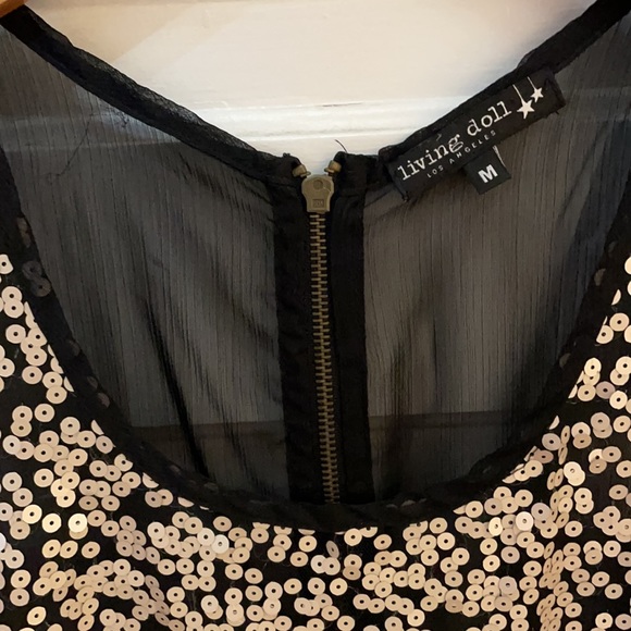 Sheer Sequin Top - Picture 3 of 3